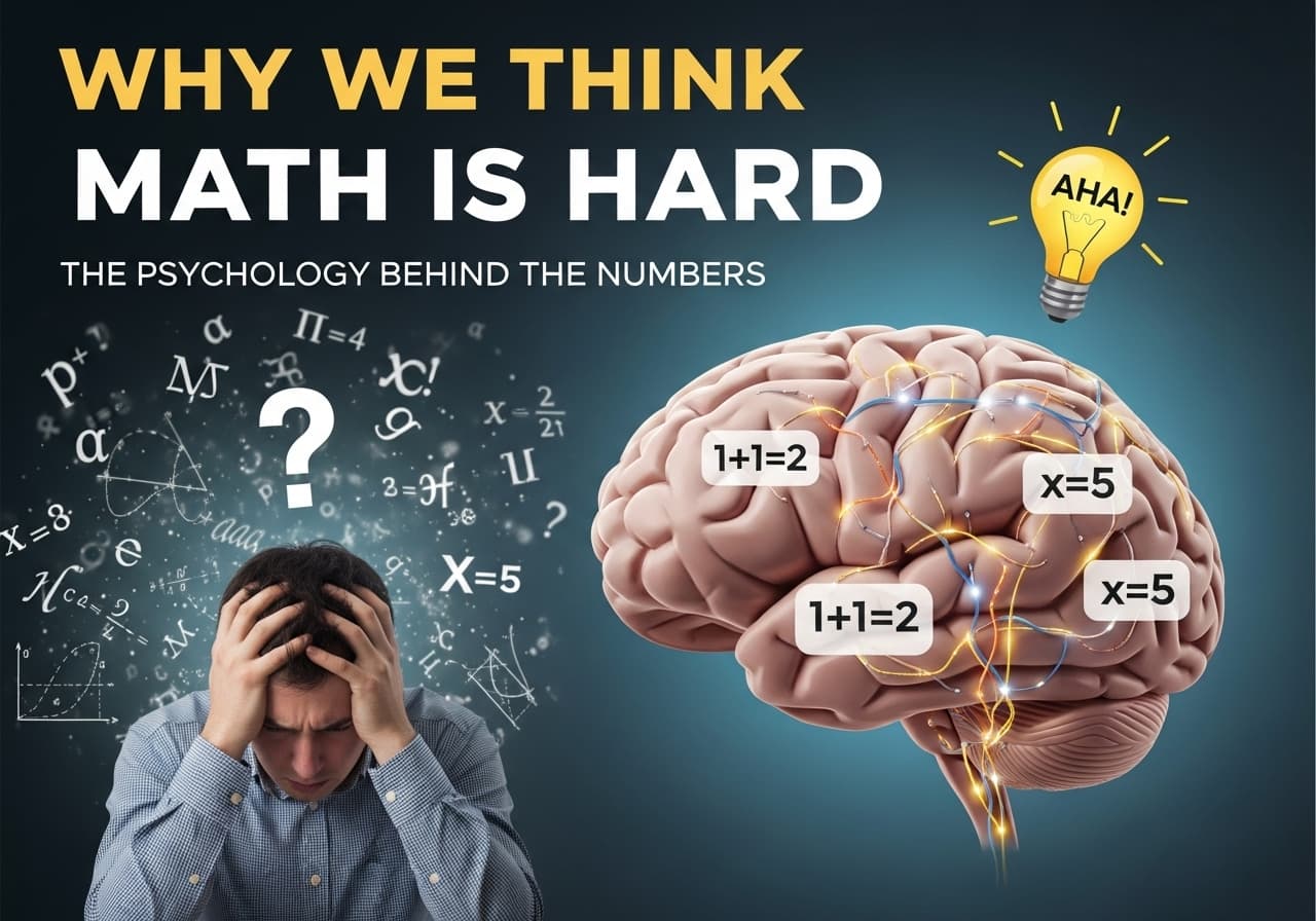 Why We Think Math is Hard - The Psychology Behind the Numbers - Main image