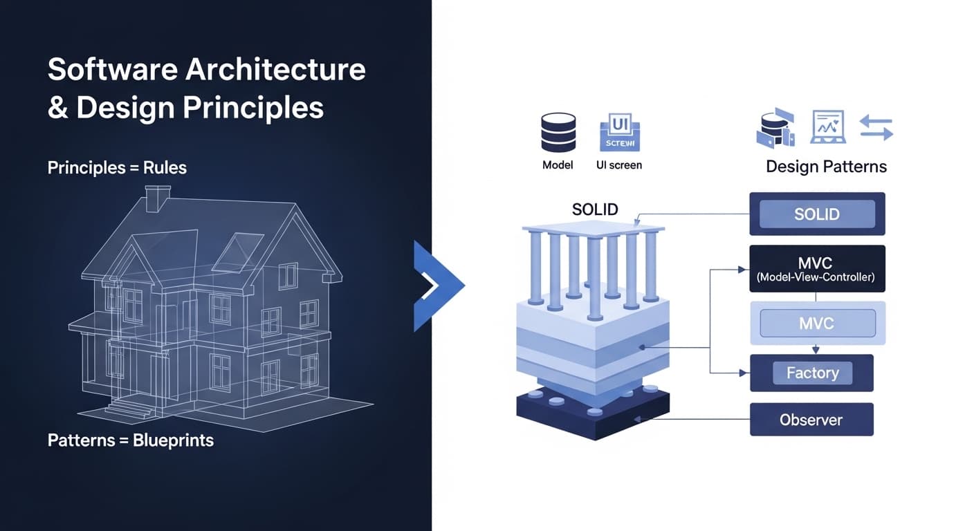 Design Patterns & Principles SOLID, MVC - Main image