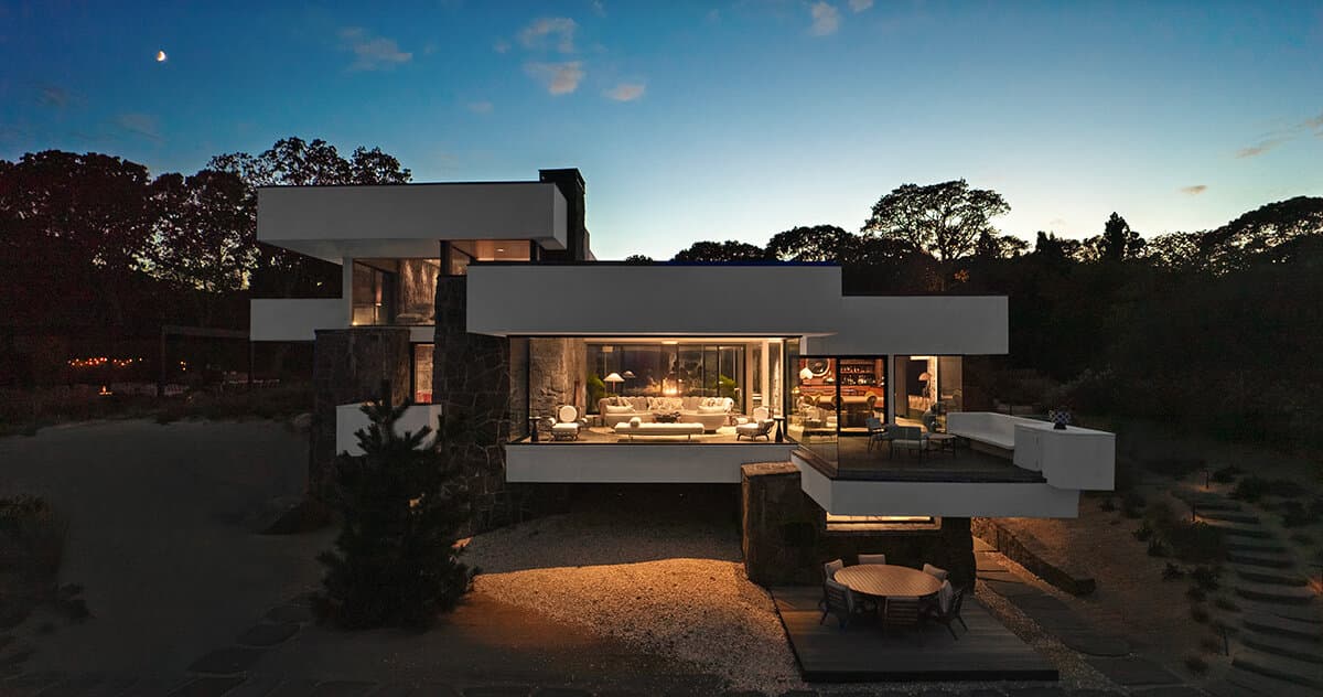 take rare look inside norman jaffe’s modernist ‘osofsky house’ on shelter island, NY